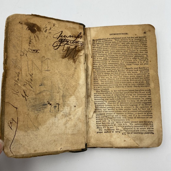 Lot of 5 Vintage Old Rare Antique Hardcover Softcover Books 1800s Read - Picture 14 of 16